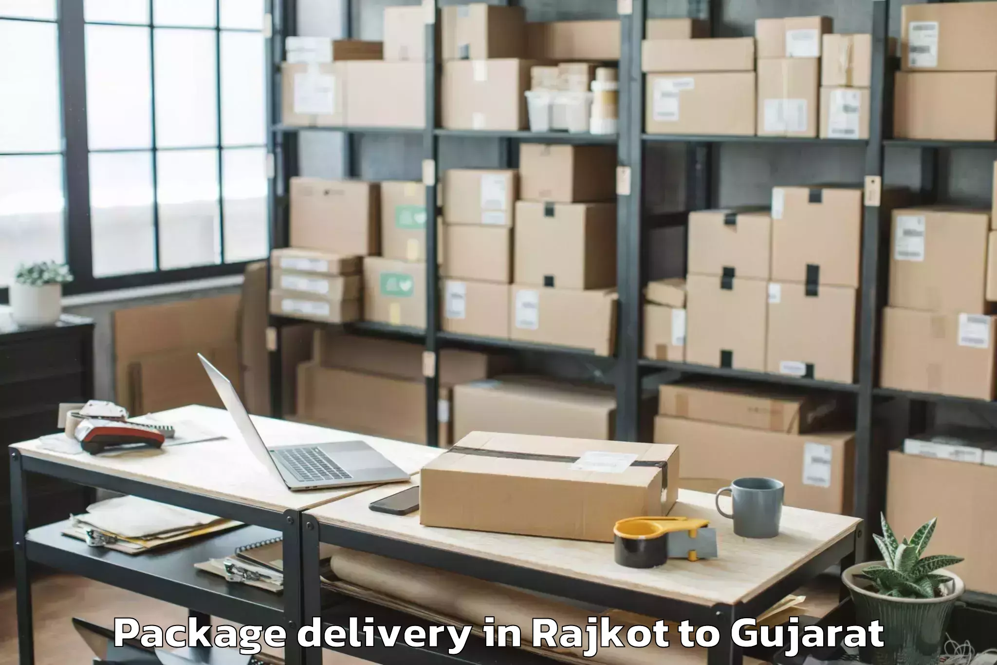 Hassle-Free Rajkot to Lakhatar Package Delivery